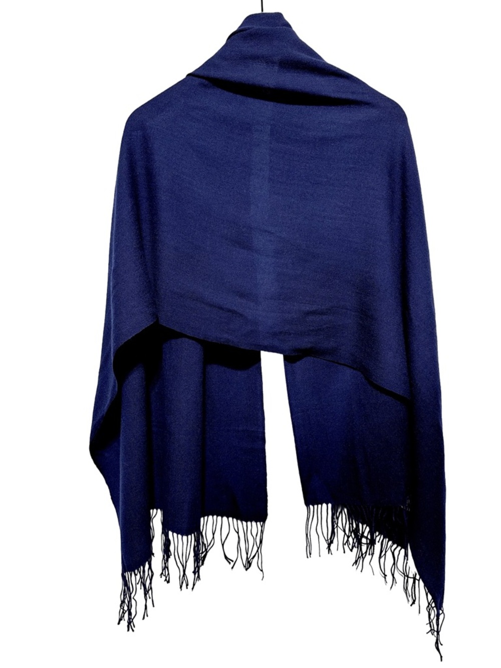 LUXE CASHMERE PASHMINA Wrap Shawl Fringe Minimalist Soft Sheer - Picture 3 of 7